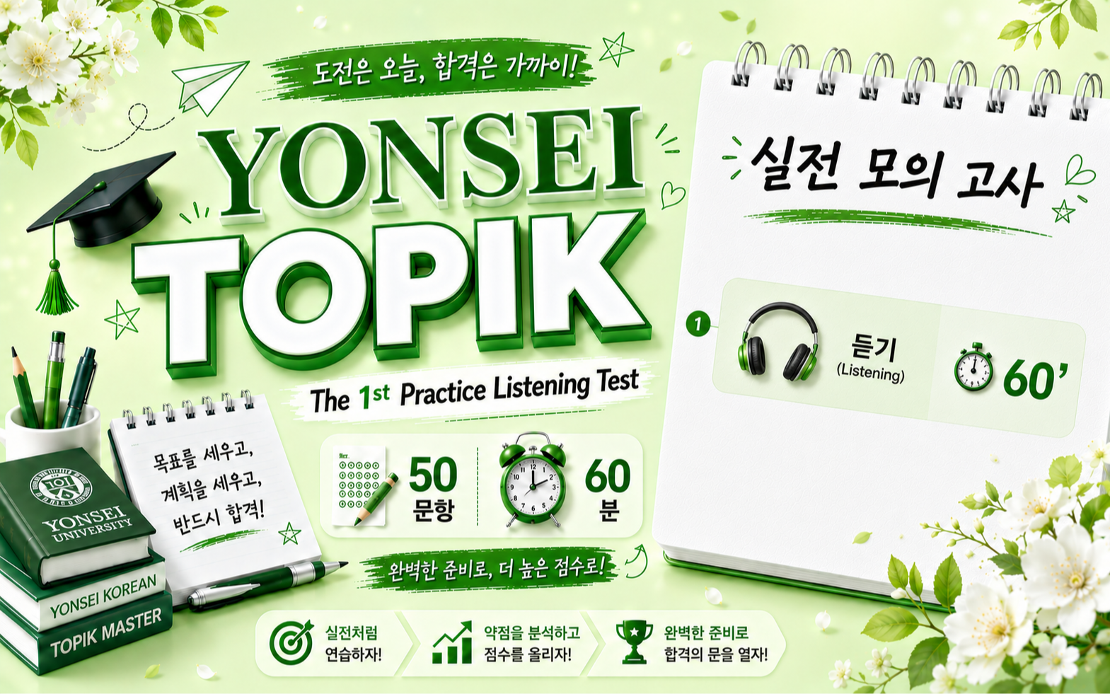 YONSEI TOPIK | The 1st Practice Listening Test