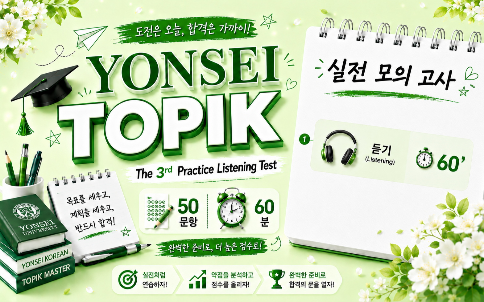 YONSEI TOPIK | The 3rd Practice Listening Test