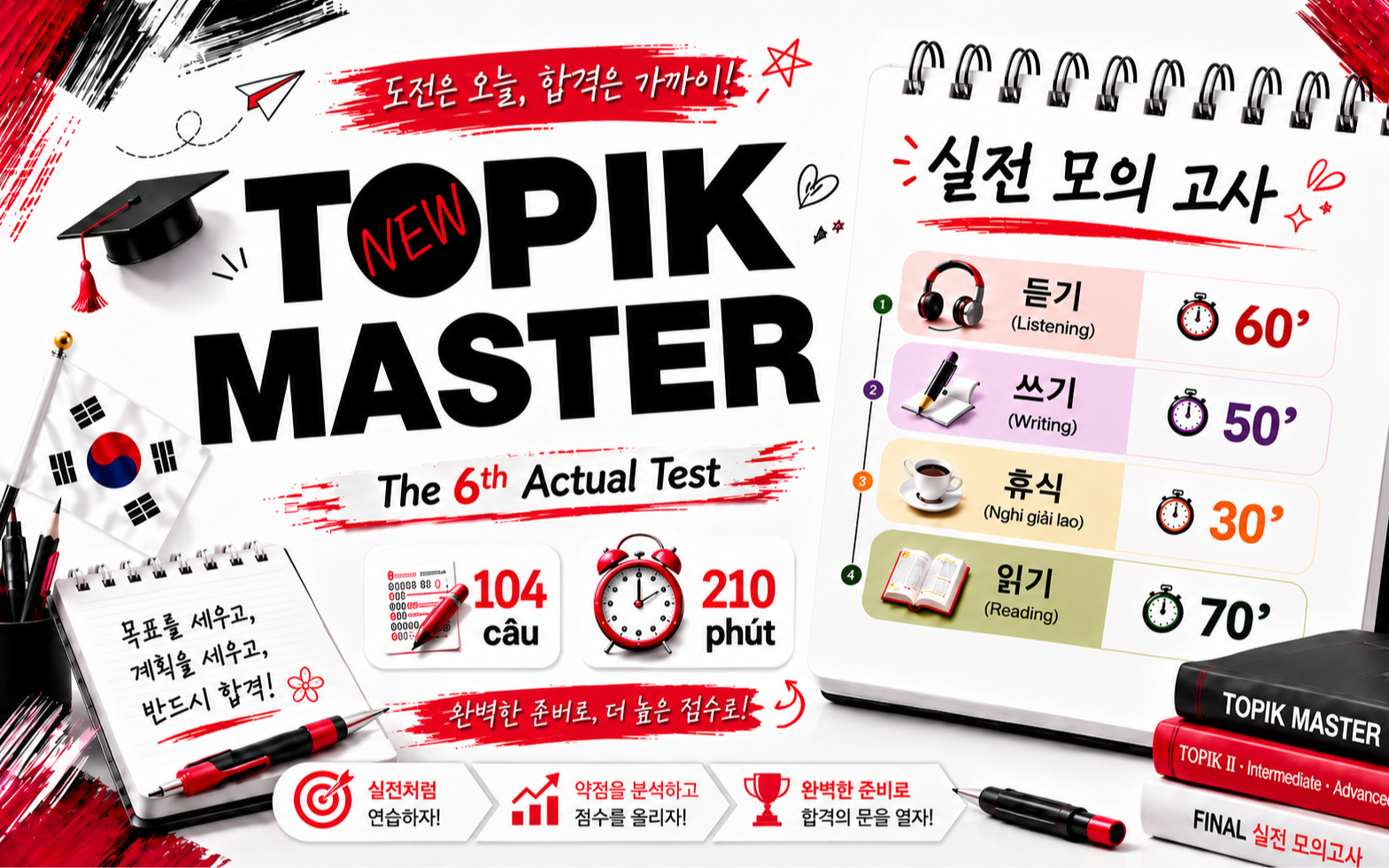TOPIK MASTER | The 6th Actual Test
