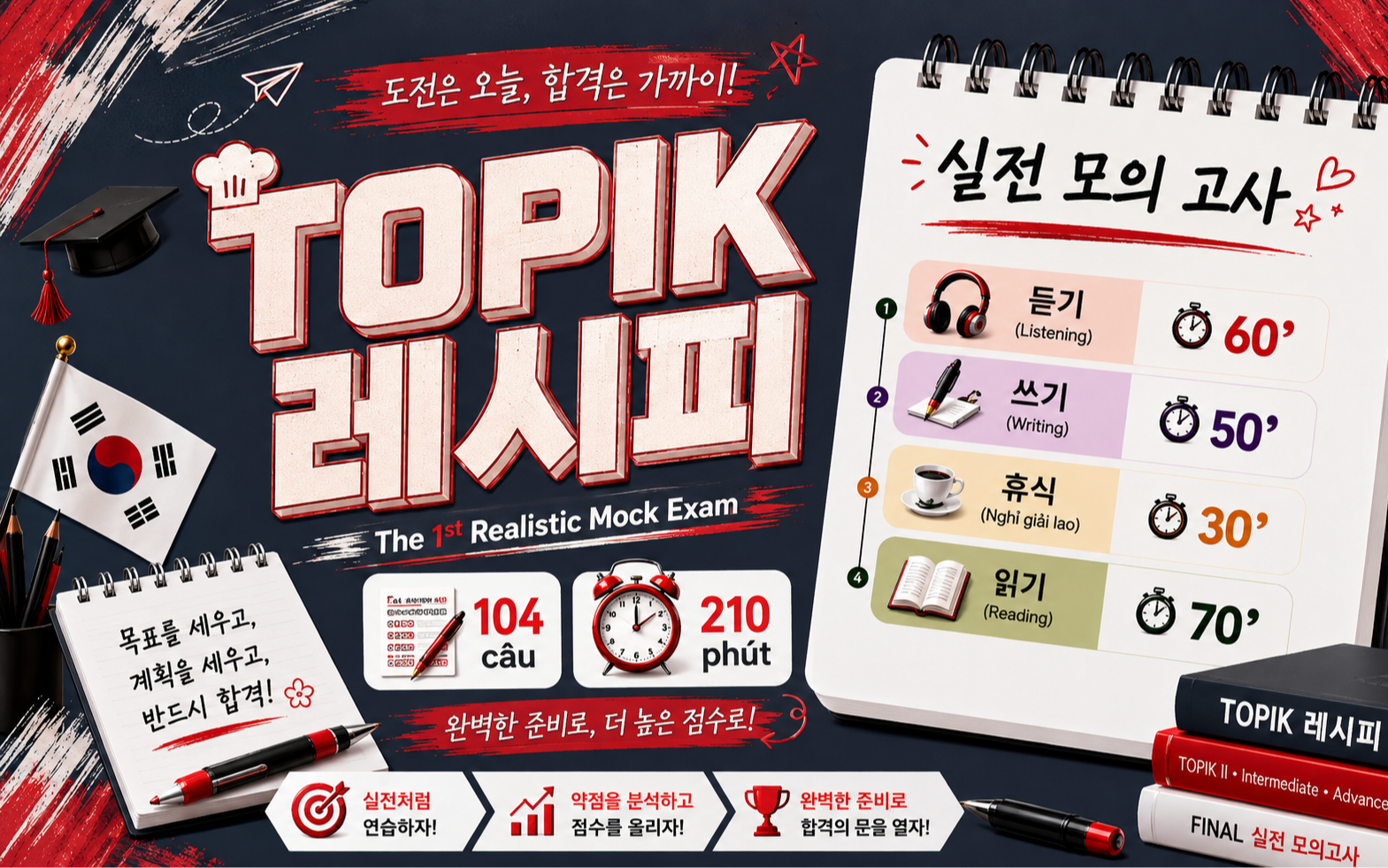 TOPIK 레시피 | The 1st Realistic Mock Exam