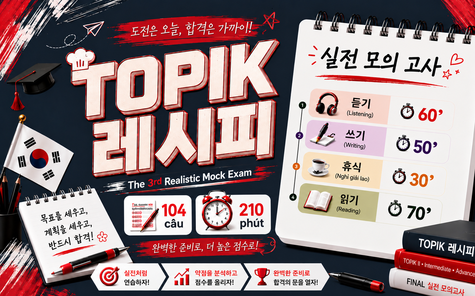 TOPIK 레시피 | The 3rd Realistic Mock Exam